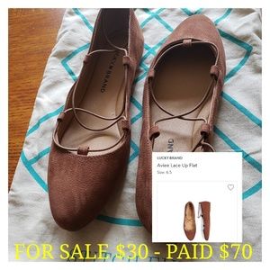 Lucky Brand Aviee lace up flats